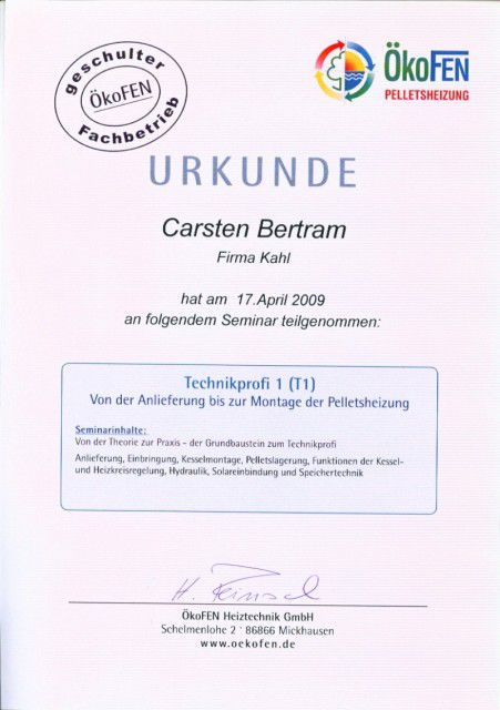 2009-04-17 Urkunde Carsten Bertram